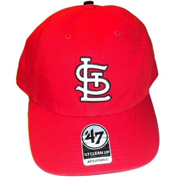 St. Louis Cardinals 47 Brand Mens Clean Up Adjustable Strapback hat cap New Mlb - Picture 1 of 4